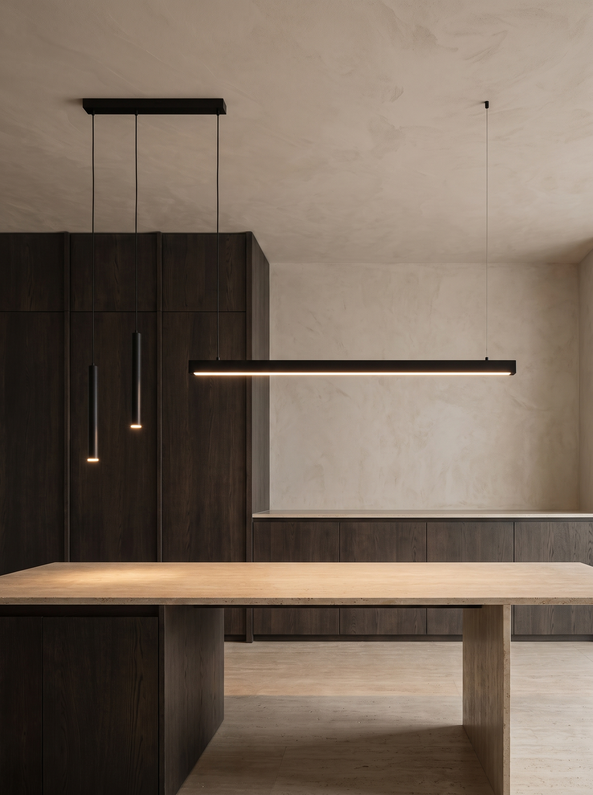 AXIS 02 — vista architettonica, finitura nera