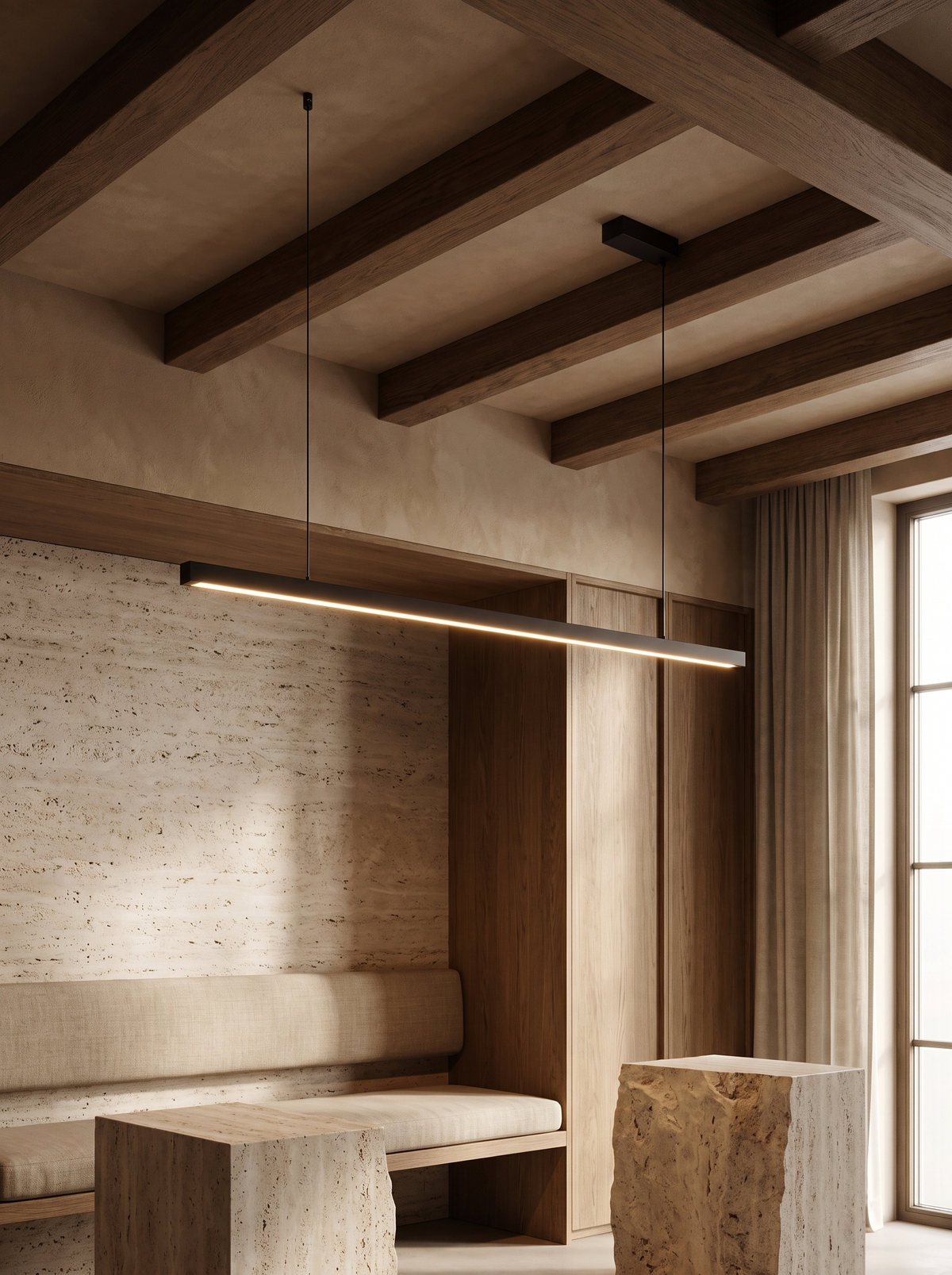 SPAN 02 — vista architettonica, finitura nera